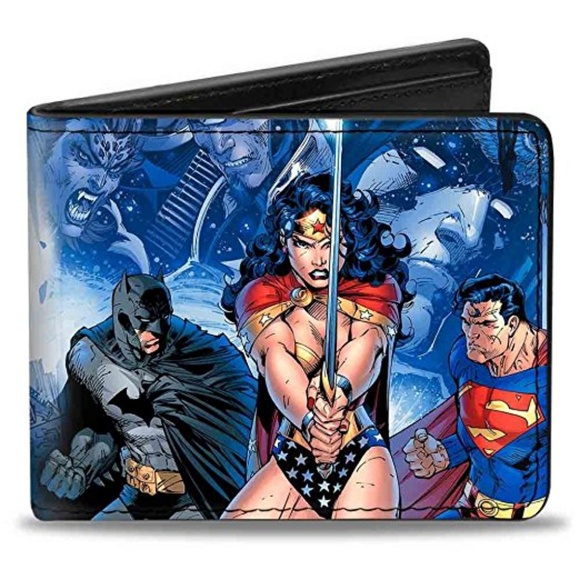 Buckle-Down Other - 3 For $15 Men's Wallet Justice League Wallet